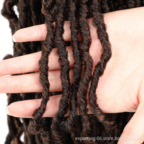 Ombre Goddess Locs Crochet Hair  Pre-Looped Crochet Braids 100% Premium Fiber Synthetic Hair Extensions